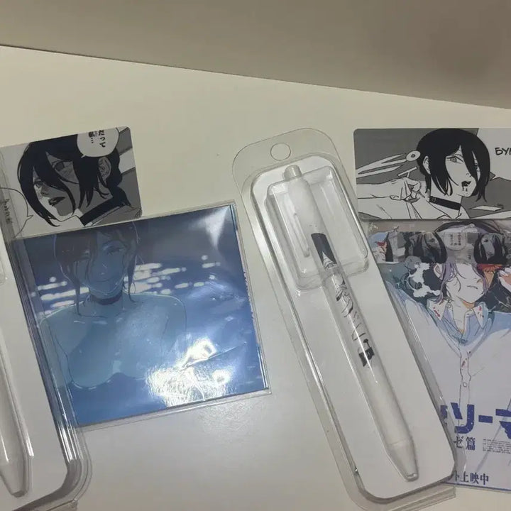 [BUNJANG] Chainsaw Man Reze Pen, Postcards, Wallet Card Set / 체인소맨 레제 볼펜+엽서3장+지갑카드 세트