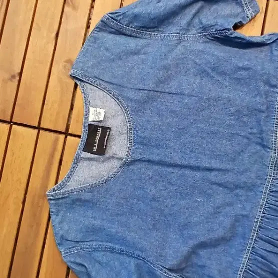 [BUNJANG] Vintage Denim Short Sleeve Dress / 데님 청 반팔 원피스 빈티지