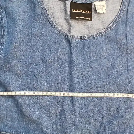 [BUNJANG] Vintage Denim Short Sleeve Dress / 데님 청 반팔 원피스 빈티지
