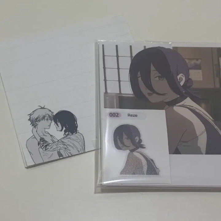 [BUNJANG] Chainsaw Man - The Movie: Reze Polaroid Set / 체인소맨 레제 폴라로이드3장+띠부띠부씰3장+메모지10장