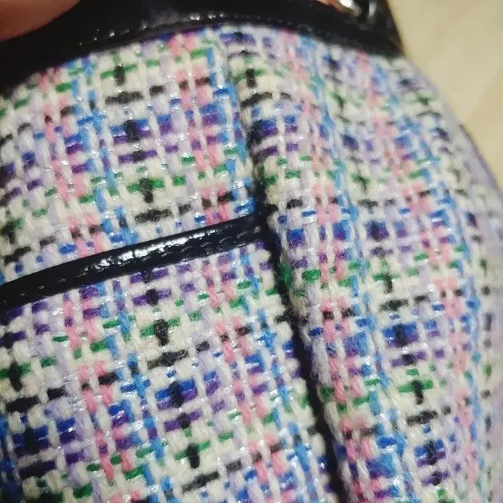 [BUNJANG] Coach Multicolor Tweed Tote Bag / 봄 트위드백 멀티컬러 코치 토트백 m
