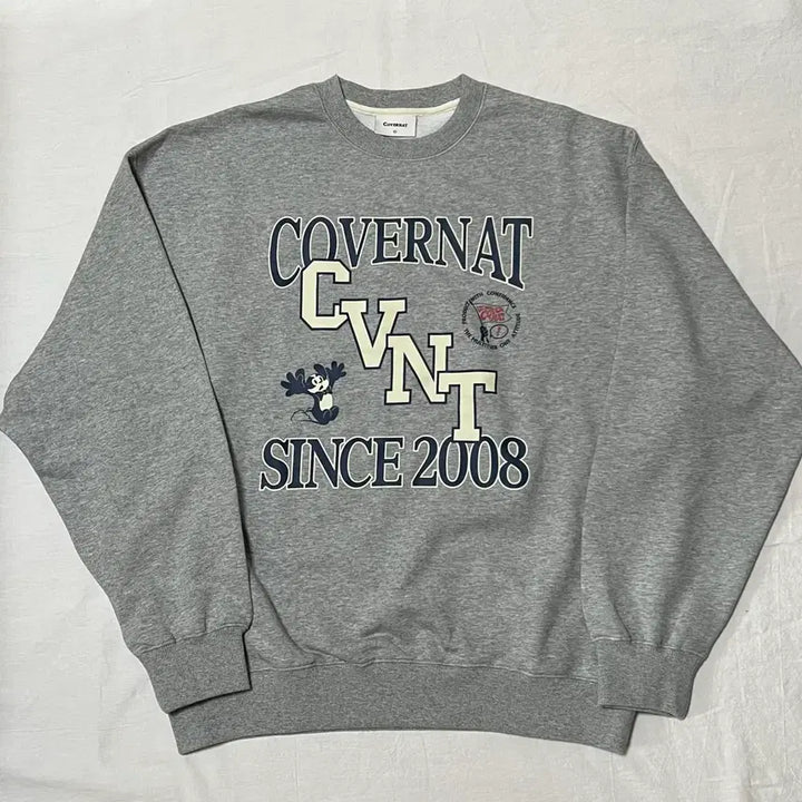 [BUNJANG] Covernat CVNT Graphic Sweatshirt Melange Gray (L) / [새상품] L) 커버낫 CVNT 그래픽 맨투맨 멜란지 그레이