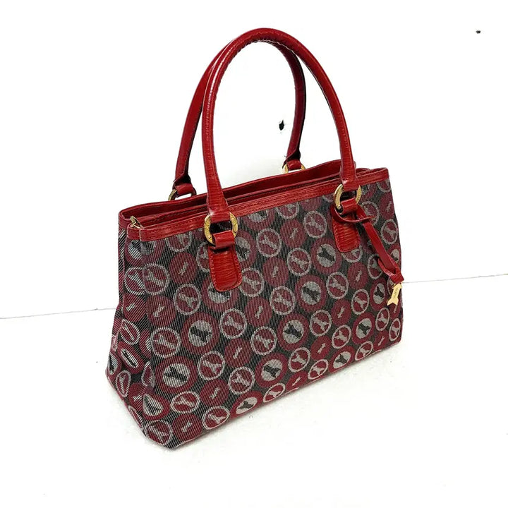 [BUNJANG] GOLD PFEIL Fabric and Leather Tote Bag / 골드파일(GOLD PFEIL) 가방  (독일제)