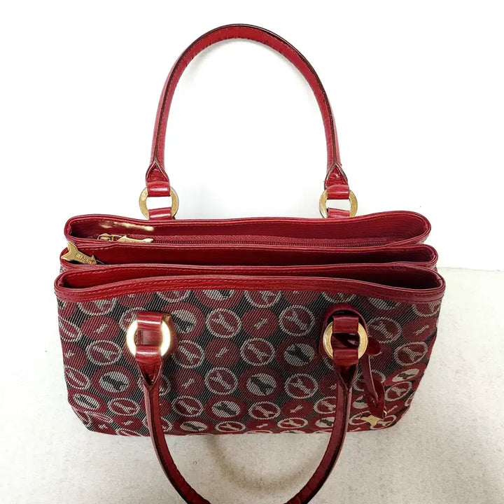 [BUNJANG] GOLD PFEIL Fabric and Leather Tote Bag / 골드파일(GOLD PFEIL) 가방  (독일제)