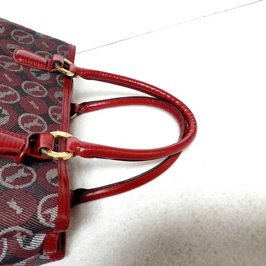 [BUNJANG] GOLD PFEIL Fabric and Leather Tote Bag / 골드파일(GOLD PFEIL) 가방  (독일제)