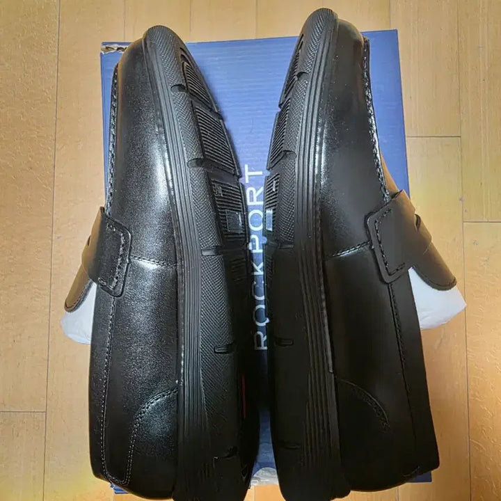 [BUNJANG] Rockport Liam Penny Loafers - Black Leather (Size 12 Wide) / 락포트 남성용 Liam Penny 로퍼, 블랙 가죽, 12Wide