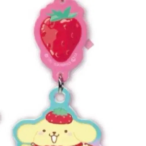[BUNJANG] Pom Pom Purin Strawberry Keyring / 폼폼푸린 딸기키링