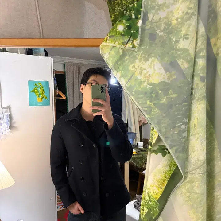 [BUNJANG] United Arrows Green Label Relaxing Pea Coat Navy / 100) 유나이티드 애로우즈 그린라벨릴렉싱 피코트 네이비