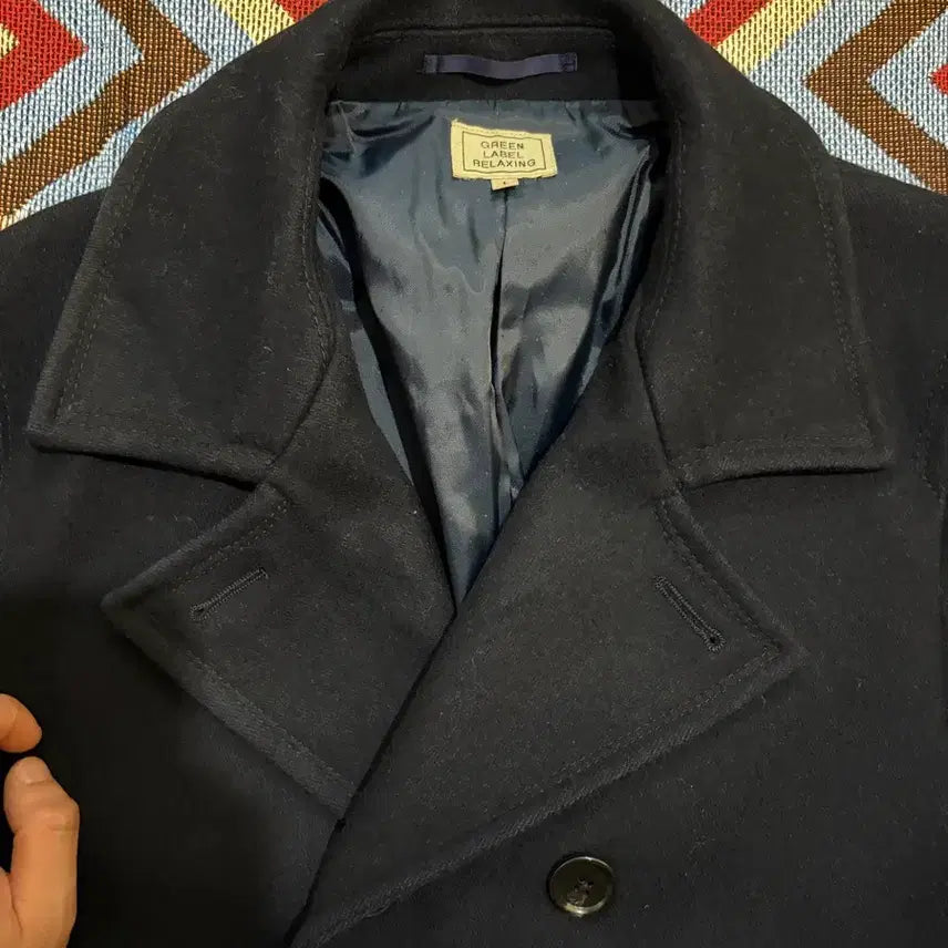 [BUNJANG] United Arrows Green Label Relaxing Pea Coat Navy / 100) 유나이티드 애로우즈 그린라벨릴렉싱 피코트 네이비