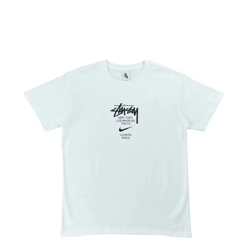 [BUNJANG] Nike Stussy World Tour T-Shirt White / [S] 나이키 스투시 월드투어 티셔츠 화이트