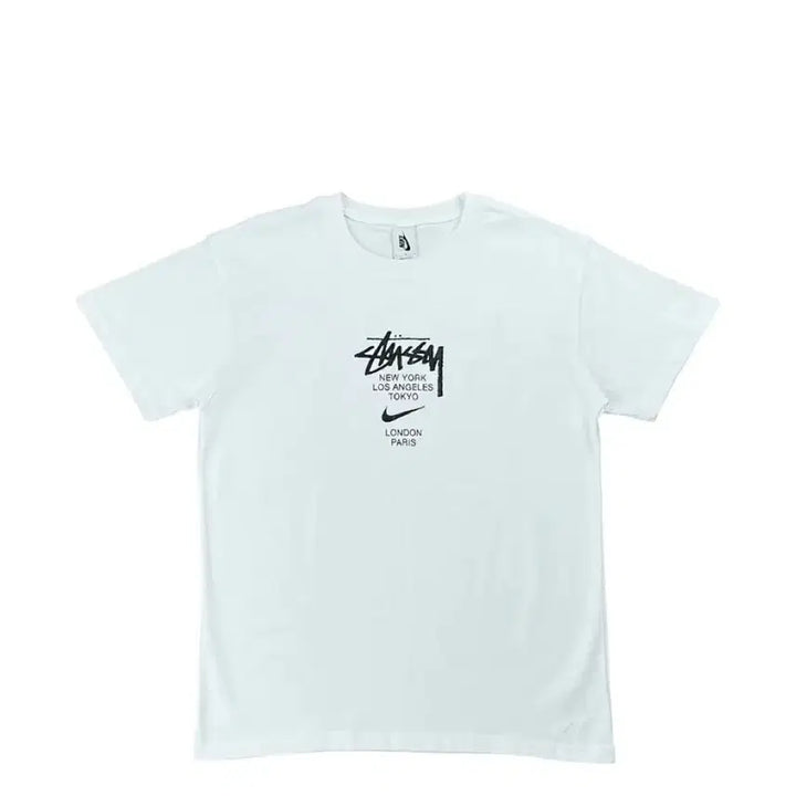 [BUNJANG] Nike Stussy World Tour T-Shirt White / [S] 나이키 스투시 월드투어 티셔츠 화이트