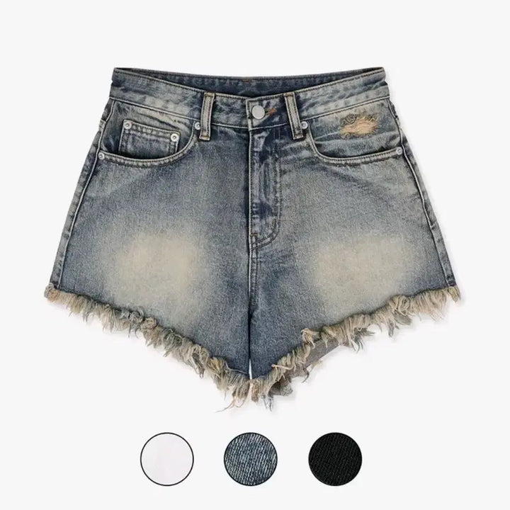 [BUNJANG] Naked Surf Club Lettering Denim Shorts / 네이키드서프클럽 레터링 데님 숏팬츠 1사이즈  핫팬츠 반바지