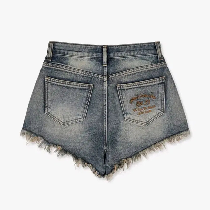 [BUNJANG] Naked Surf Club Lettering Denim Shorts / 네이키드서프클럽 레터링 데님 숏팬츠 1사이즈  핫팬츠 반바지