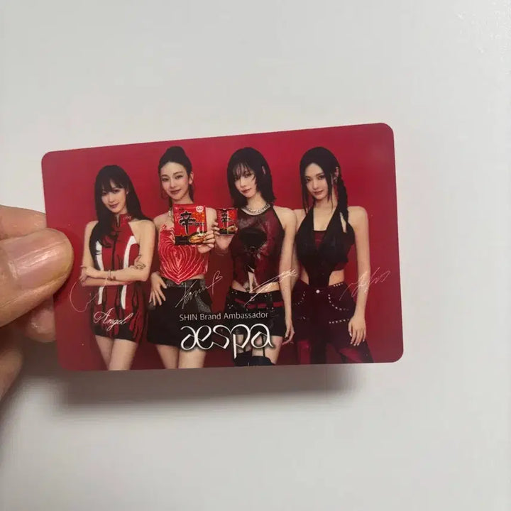 [BUNJANG] Aespa Shin Ramyun Photocard / 에스파 X 신라면 포토카드
