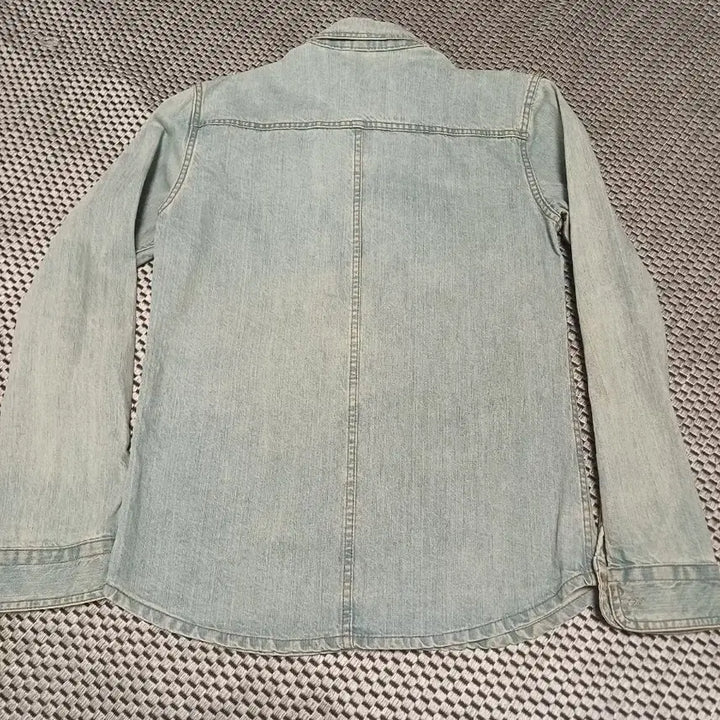 [BUNJANG] ZETTA Slim Fit Light Blue Denim Western Shirt / ZETTA(제타) 슬림핏 연청 데님 웨스턴 셔츠