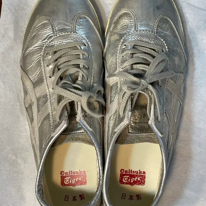 [BUNJANG] Onitsuka Tiger Mexico 66 Deluxe Silver Sneakers / 오니츠카타이거 멕시코 66 디럭스 실버