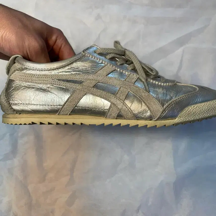[BUNJANG] Onitsuka Tiger Mexico 66 Deluxe Silver Sneakers / 오니츠카타이거 멕시코 66 디럭스 실버