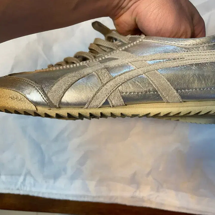 [BUNJANG] Onitsuka Tiger Mexico 66 Deluxe Silver Sneakers / 오니츠카타이거 멕시코 66 디럭스 실버