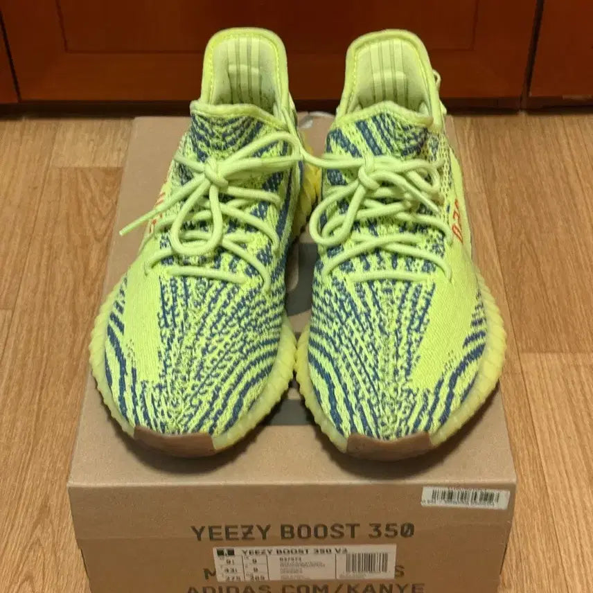 [BUNJANG] Adidas Yeezy Boost 350 V2 Frozen Yellow Sneakers / [275]아디다스 이지부스트 350 v2 프로즌 옐로우