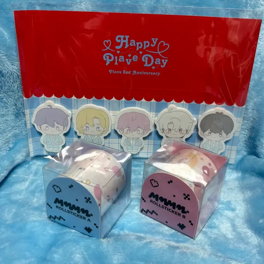 [BUNJANG] PLAVE Happy PLAVE Day Memo Pad + MemeMeme Roll Sticker Bundle Set / 해피플레이브데이 메모지 + 므메미므 롤 스티커 일괄