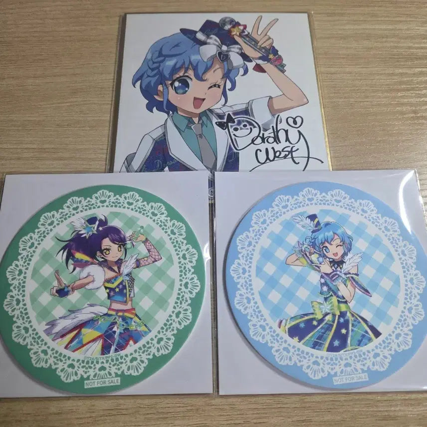 [BUNJANG] Pripara Dorothy, Sion 10th Anniversary Items / 프리파라 도로시 색지 시온 코스터 10주년 미개봉 우티 싸인판