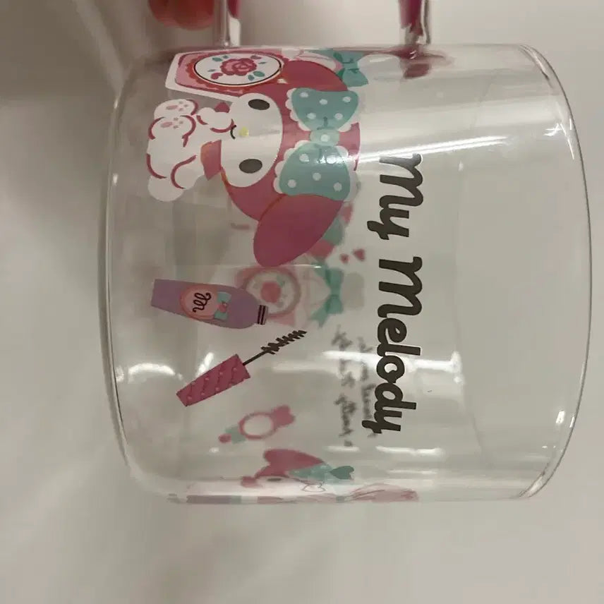 [BUNJANG] My Melody Clear Glass Mug / 마이멜로디 투명 유리 머그컵