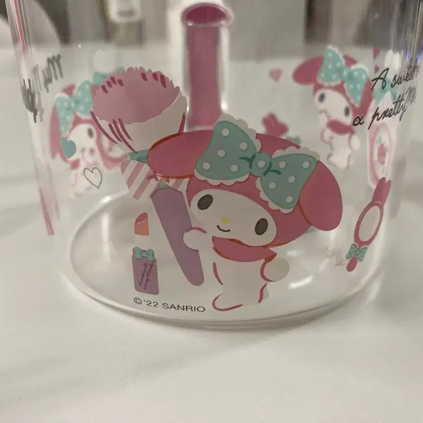 [BUNJANG] My Melody Clear Glass Mug / 마이멜로디 투명 유리 머그컵
