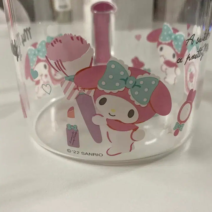 [BUNJANG] My Melody Clear Glass Mug / 마이멜로디 투명 유리 머그컵