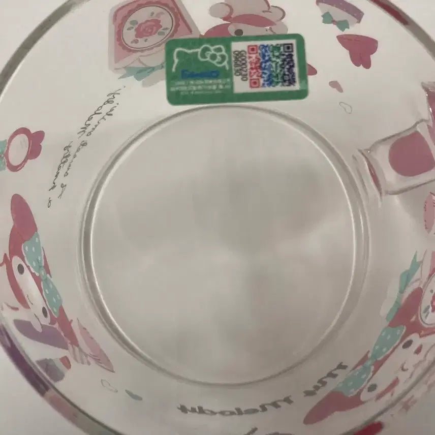 [BUNJANG] My Melody Clear Glass Mug / 마이멜로디 투명 유리 머그컵