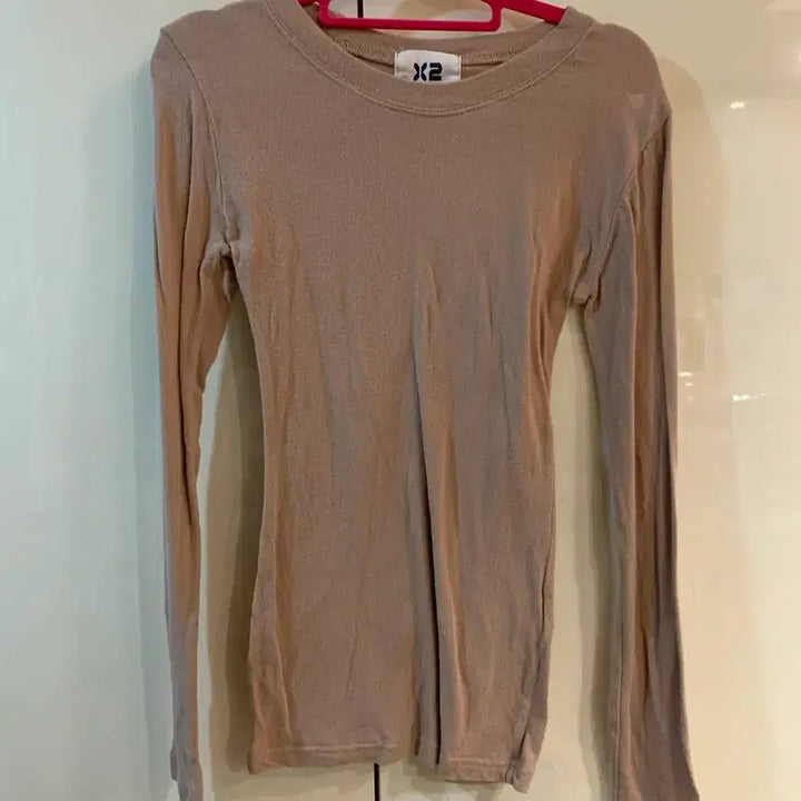 [BUNJANG] Jegoeb Long Sleeve T-shirt Beige / 제곱 긴팔 티셔츠 베이지