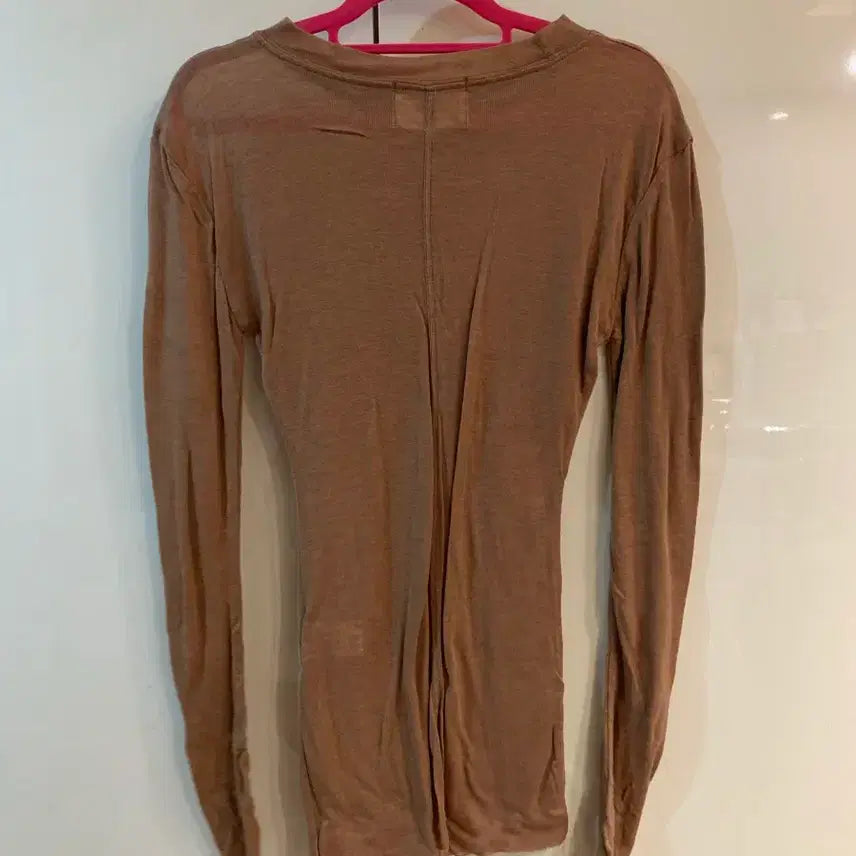 [BUNJANG] Jegoeb Brown Long Sleeve T-shirt / 제곱 브라운 긴팔 티셔츠