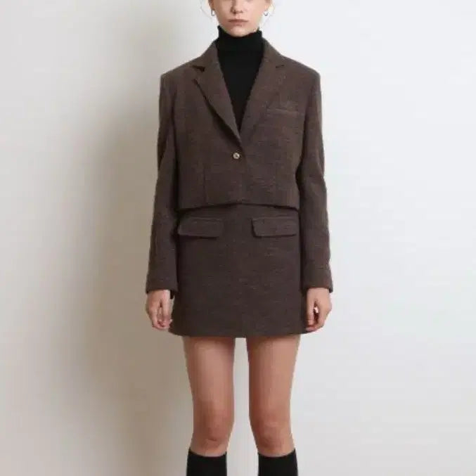 [BUNJANG] Say No More 2-Piece Set Jacket &amp; Skirt / 세이노모어 셋업 자켓 &amp; 스커트 S