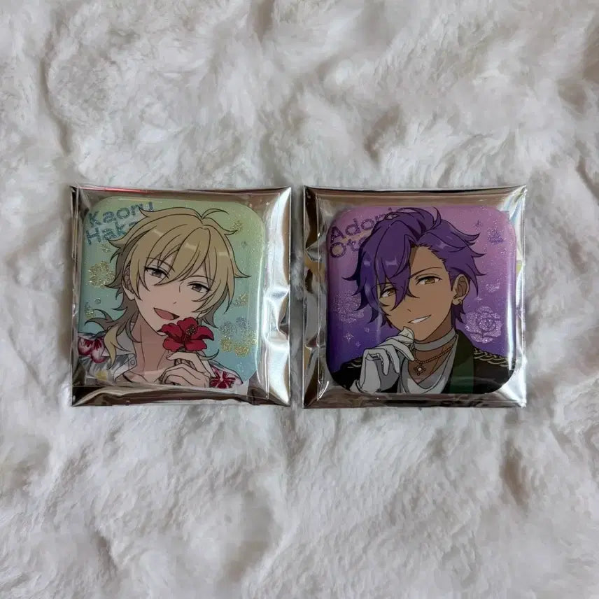 [BUNJANG] Ensemble Stars Undead Starry Sky Square Can Badge Hakaze Kaoru, Otogari Adonis / 앙스타 별빛 사각 캔뱃지 하카제 카오루 오토가리 아도니스 언데드 중스타