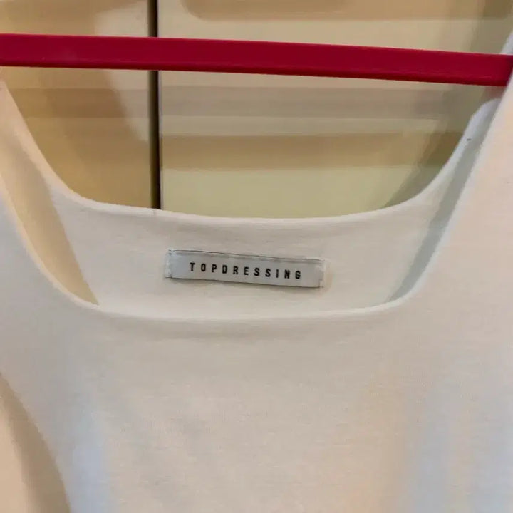 [BUNJANG] Topdressing Square Neck Shirred T-Shirt / 탑드레싱 스퀘어넥 셔링 티셔츠