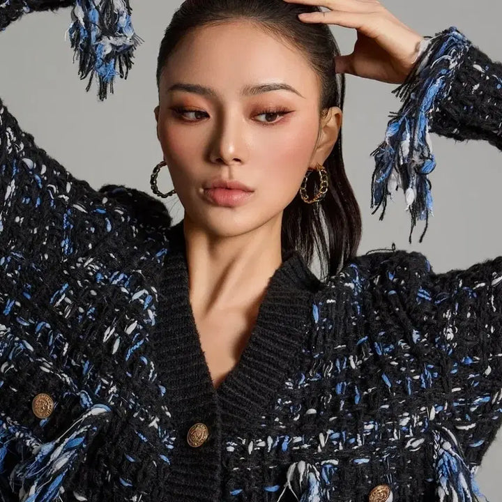 [BUNJANG] Dint Stylish Polyester Cardigan / 딘트] 폴리에스테르 소재의 스타일리쉬 가디건