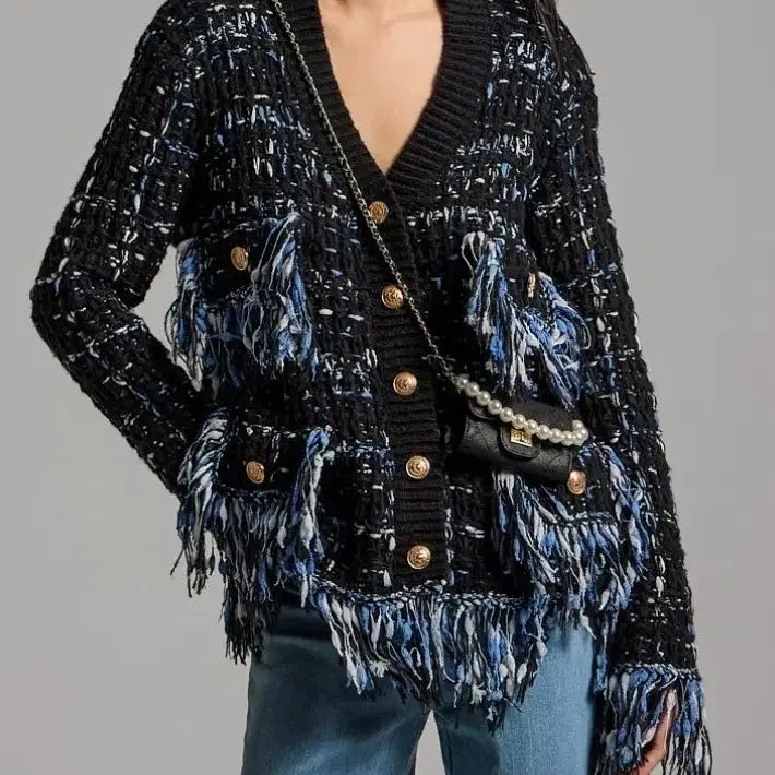 [BUNJANG] Dint Stylish Polyester Cardigan / 딘트] 폴리에스테르 소재의 스타일리쉬 가디건