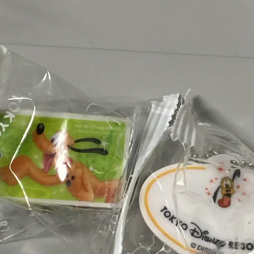 [BUNJANG] Disney Pluto Name Tag Keyring / 일괄) 도쿄디즈니 표 이름표 키링