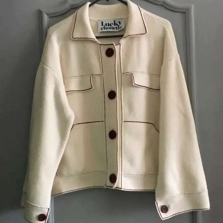 [BUNJANG] Lucky Chouette Knit Jacket / 럭키슈에뜨] 니트 자켓