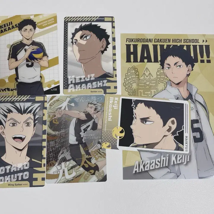 [BUNJANG] Haikyu!! Bokuto Akaashi Card Bundle Set / 일괄) 하이큐 보쿠토 아카아시 카드 스냅마이드 웨하스 지류 다이소