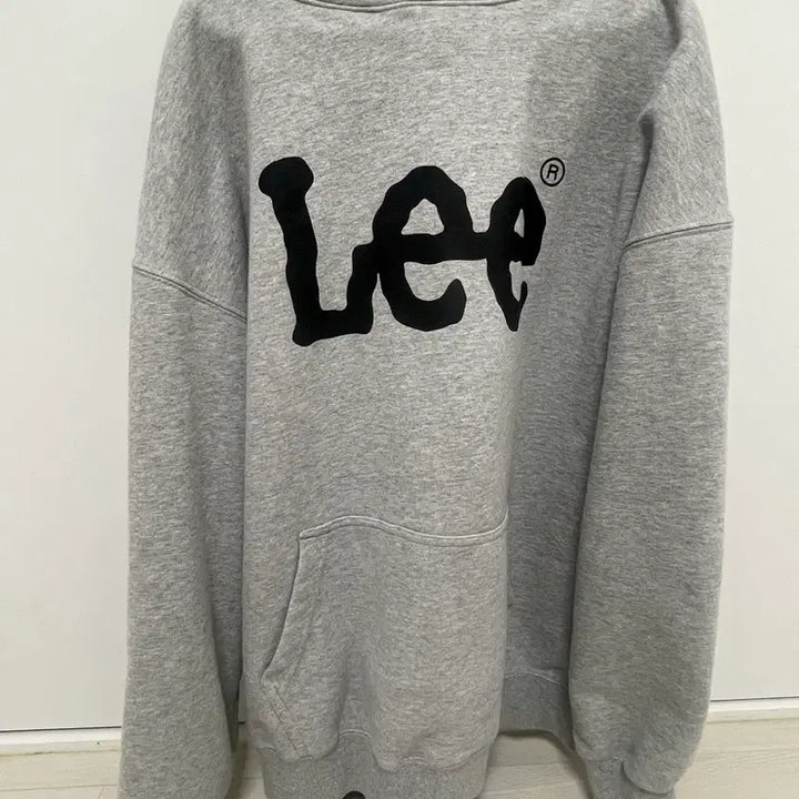 [BUNJANG] Lee Big Logo Hoodie Gray / Lee 리 빅로고 후드티 그레이 회색