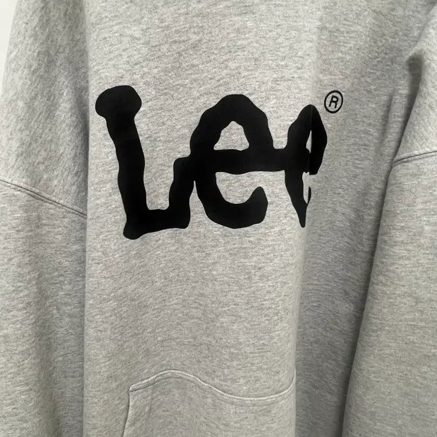 [BUNJANG] Lee Big Logo Hoodie Gray / Lee 리 빅로고 후드티 그레이 회색