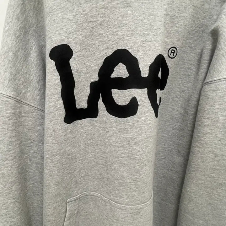 [BUNJANG] Lee Big Logo Hoodie Gray / Lee 리 빅로고 후드티 그레이 회색