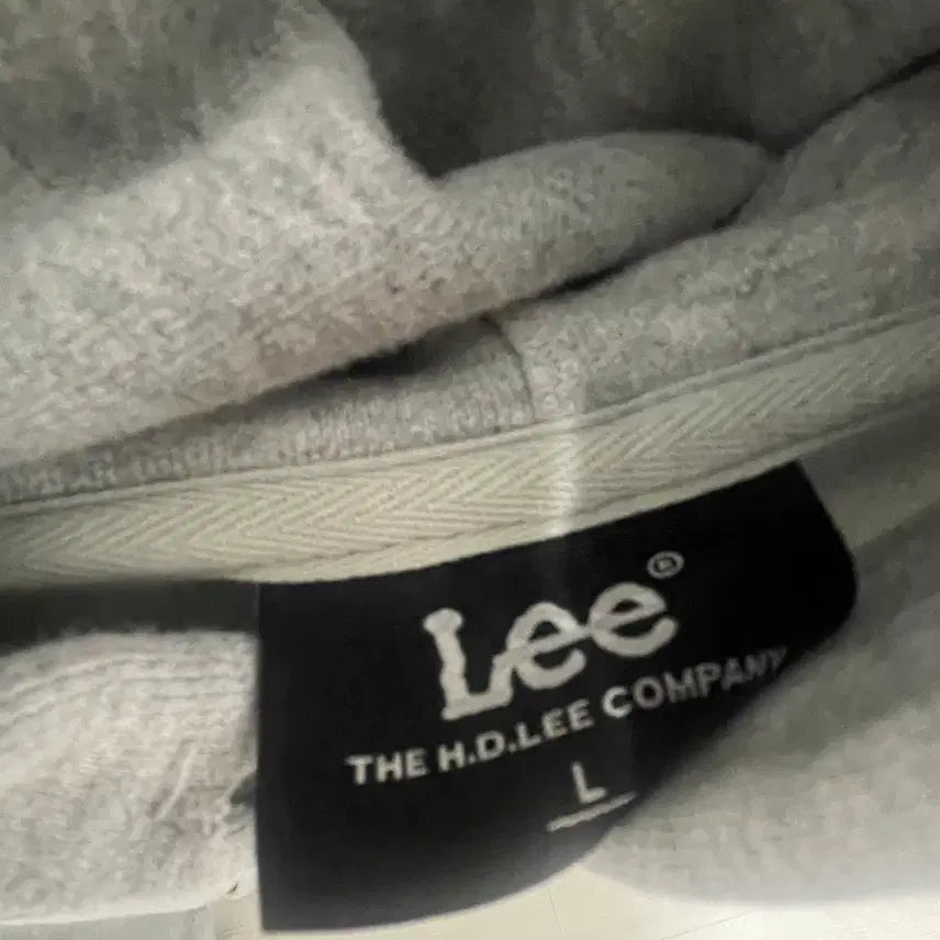 [BUNJANG] Lee Big Logo Hoodie Gray / Lee 리 빅로고 후드티 그레이 회색