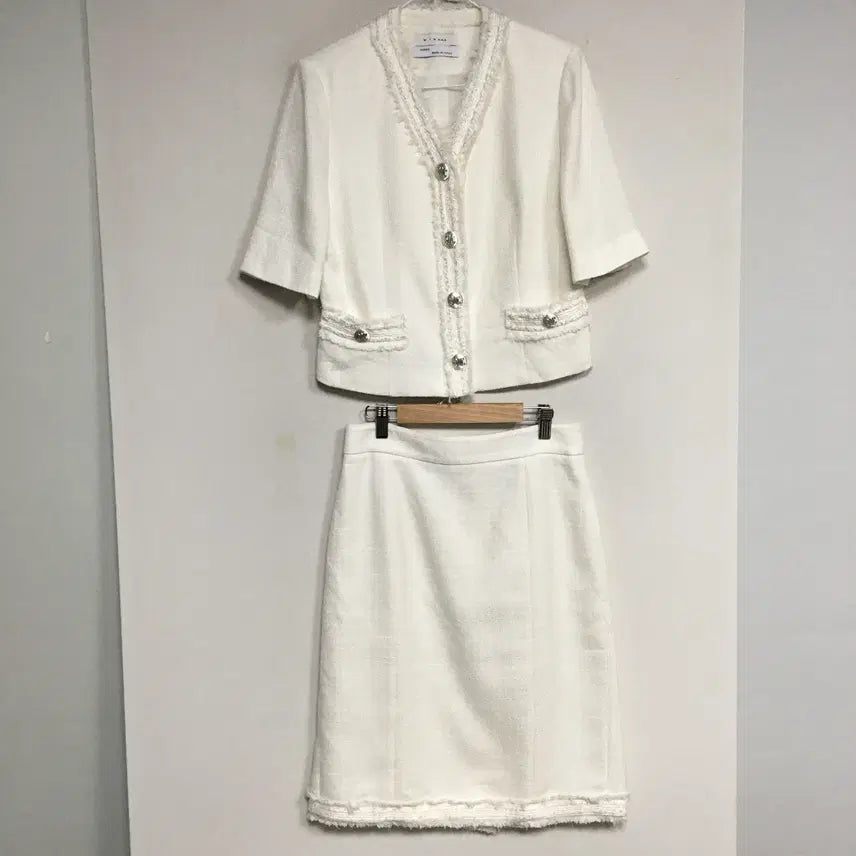 [BUNJANG] MICHAA Tweed Jacket and Skirt Set / 23 MICHAA 미샤 트위드 자켓 스커트 셋업 85 70