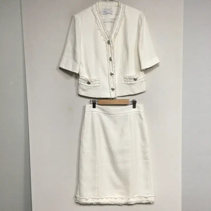 [BUNJANG] MICHAA Tweed Jacket and Skirt Set / 23 MICHAA 미샤 트위드 자켓 스커트 셋업 85 70