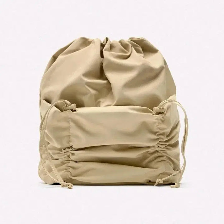 [BUNJANG] ZARA Shirred Fabric Backpack / 자라 셔링 패브릭 백팩 새상품