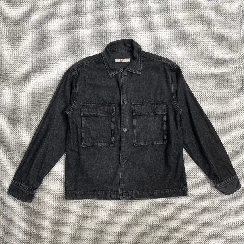 [BUNJANG] 8 Seconds Black Denim Shirt M / 8세컨즈 블랙 데님 셔츠 M