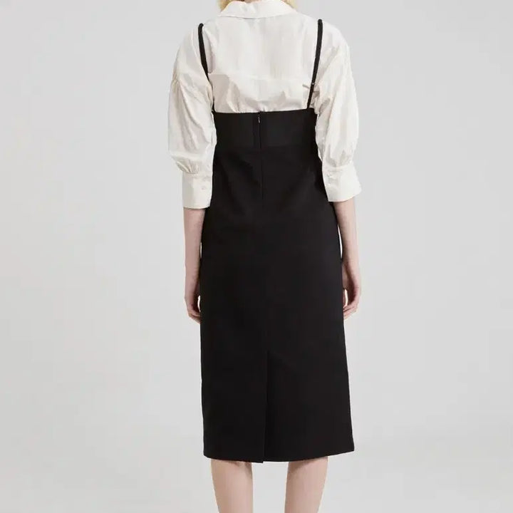 [BUNJANG] Line Studio Bustier Midi Dress / 라인스튜디오원 뷔스티에 원피스 (새제품)