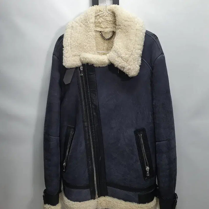 [BUNJANG] System Homme B-3 Shearling Jacket / 시스템옴므 무스탕 램스킨 리얼 양털 b-3 자켓 95