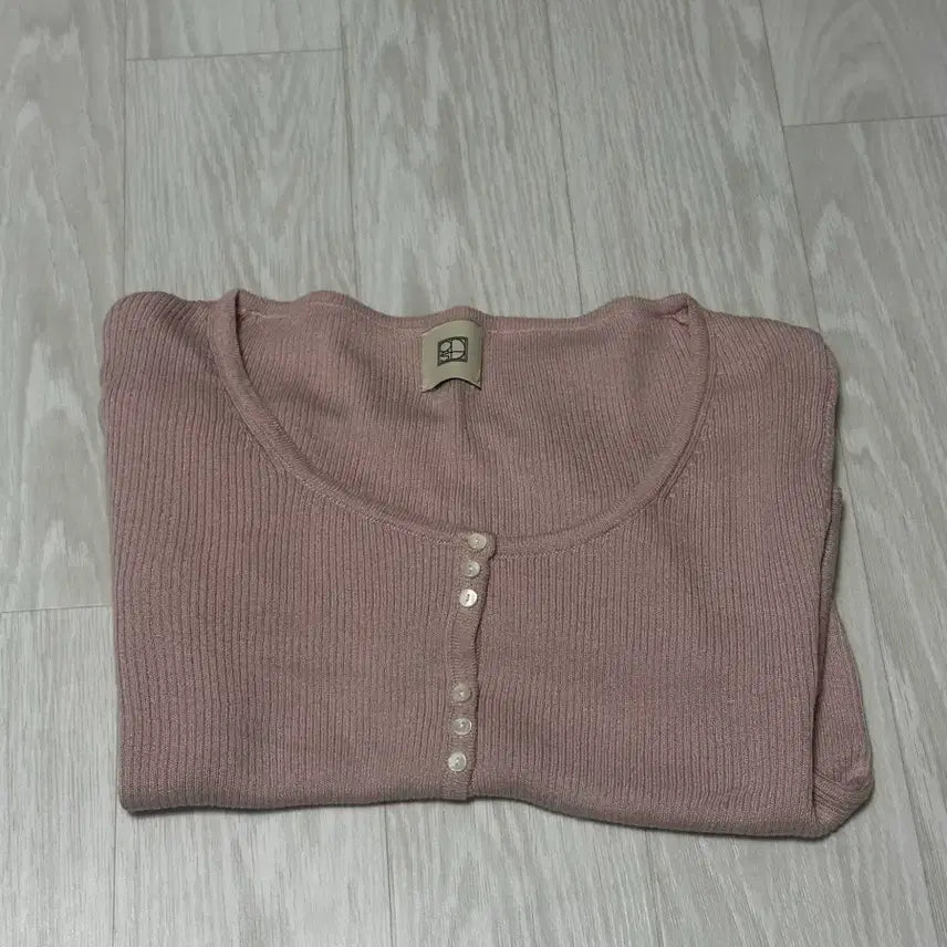 [BUNJANG] ODS Limited U-Neck Cardigan - Pink / ods 리미티드 유넥 가디건 핑크